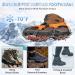 SHARKMOUTH Ice Cleats Snow Traction Grips Boots - Anti Slip 24 Spikes Crampons for Men & Women | Medium Size | Ideal for Hiking, Walking, Climbing, Fishing & Mountaineering - Orange - Buy Online on GoSupps.com