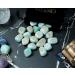 Crocon Amazonite Rune Stones Set - Elder Futhark Alphabet Engraved Symbols for Chakra Balancing | Decorative Stones 10-15mm - Buy Online on GoSupps.com