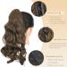 Gairyan 45cm Chestnut Brown Ponytail Extensions - Clip-In Curly & Wavy Synthetic Hair for Women - Buy Online on GoSupps.com