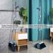 Broom and Dustpan Set 2022 - Heavy Duty 3ft Angle Broom for Indoor/Outdoor Cleaning - Long Handle Sweep Combo for Pet Hair, Garden, Kitchen - Blue - Buy Online on GoSupps.com