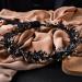 MOSTORY Handmade Elf Black Flower Crown - Gothic Adjustable Floral Tiara Headband Dark Fairy Hair Wreath Medieval Accessory for Halloween Carnival Wedding Cosplay Mardi Gras - Buy Online on GoSupps.com