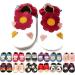 MiniFeet Premium Soft Leather Baby Shoes - Buy 4 Pairs, Get 1 Free! Toddler Shoes - Pink Flower Design - 0-6 Months to 4-5 Years - Buy Online on GoSupps.com