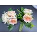 Boho Rose Flower Cake Topper Decorations Lady Cake Topper 8.7inch Vintage Artificial Pink Rose Wedding Cake Toppers for Wedding Bridal Shower Anniversary Birthday Party (Three rose flower) - Buy Online on GoSupps.com