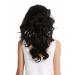 WIG ME UP WL-3010-1B Ladies Wig - Black Long Wavy Voluminous Backcombed 80s Style 55cm | International Shipping - Buy Online on GoSupps.com