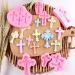 9 Piece Cross Fondant Mold Set for Cake Decoration and Crafting Projects - Silicone Molds for Cupcake Topper, Sugarcraft, Polymer Clay - Buy Online on GoSupps.com