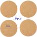 YYaaloa Round Cork Tiles Sheets - 24Pcs Self-Adhesive Mini Backing for DIY Coasters & Crafts Board - Buy Online on GoSupps.com