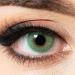 Contact lenses colored without strength green |Light green colored semi-annual lenses |Soft lenses soft hydrogel |2 pieces of color lenses + lentil containers |0.0 diopters |natural colors |Charmiga Emerald