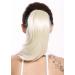 WIG ME UP 15-09-613 Hairpiece Ponytail Extension - Short Voluminous Straight Platinum Blonde 30 cm with Butterfly Clip - Buy Online on GoSupps.com