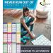 Optimal Home Fitness Studio: 12 Laminated Exercise Posters for Men & Women - Yoga Dumbbells & More - Buy Online on GoSupps.com