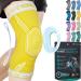 MODVEL Knee Braces for Knee Pain Women & Men - Knee Brace for Knee Pain Set, Knee Brace Compression Sleeve, Knee Braces for Knee Pain Meniscus Tear, ACL & Arthritis Pain Relief - Knee Sleeves Large Yellow
