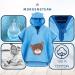 Buy Morning Star Badeponcho for Kids - 100% Cotton Oeko-Tex Hooded Towel & Bathrobe for Babies (1-3 Years) - Blue Bear Design - Buy Online on GoSupps.com