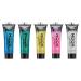 Moon Glitter - Gel with shimmering fine glitter - 12ml - Set of 5 colours - Glitter face paint