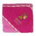Wolimbo hooded towel personalized with name and motif - berry-orchid - 80x80 cm - for babies and children 80x80cm pink-rose