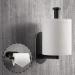 Matte Black Toilet Paper Holder - Stainless Steel Adhesive Roll Holder for Bathroom - Buy Online on GoSupps.com