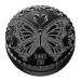 ANNA SUI Loose Face Powder - Mini - Compact Only - Refill Sold Separately - With Puff and Lid decorated with Anna Sui's icon Butterfly Motif - 02 Black 02 Black - Case Only