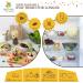 Set of 6 Reusable Beeswax Food Wraps - Organic Wax Wrap for Bread, Sandwich, Bowls - Beeswax Paper - 6-pack (Black & White) - Buy Online on GoSupps.com