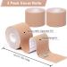 Superbe Kinesio Tape - 3 Rollers for Athletics Pain Relief & Recovery | 5cm x 5m Beige Physio Tape - International Shipping Available - Buy Online on GoSupps.com