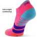 Enduro Arch Support Running Socks for Women - Medium Bright Lilac/Neon Aqua (1 Pair) - Buy Online on GoSupps.com