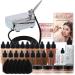 Belloccio Airbrush Cosmetic Makeup System with a MASTER SET of All 17 Foundation Shades plus Blush, Shimmer and Bronzer All in 1/2 oz bottles Deluxe 1/2-Oz Set All 17 Shades