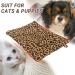 FLYSTAR Self-Heating Cat Bed Mat - Leopard Print Soft Flannel & Cotton - Machine Washable - Ideal for Small, Medium, Large Cats/Puppies - 15.7 * 19.7 - Buy Online on GoSupps.com