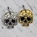 Personalized Dog Stamps - Engraved Skull Design Tags | Custom Name Tags for Pets | Double-Sided Dog & Cat Collars | Unique & Funny Animal Brands (Gold) - Buy Online on GoSupps.com