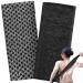 2 Pieces Exfoliating Washcloth Shower Towel African Net Sponge Japanese Wash Cloth Face Exfoliating Sponge Loofah Exfoliating Body Scrubber for Body Exfoliation (Black)