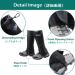 Azarxis Waterproof Leg Hiking Gaiters - Adjustable Shoe Cover for Men & Women | Ideal for Camping, Walking, Hunting, Climbing, and Snowshoeing - Black, Medium - Buy Online on GoSupps.com