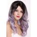 WIG ME UP RGF-5904LD-T4/GRAY - Long Wavy Ombre Ladies Wig in Dark Brown Purple Grey Mix - Stylish & Versatile for Every Occasion - Buy Online on GoSupps.com