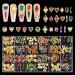 Nail Art Rhinestones Kit  240 Special-Shaped Diamonds Mix 24 Styles Flatback Rhinestone Crystals 3D Nail Charms Decorations Flat Back Stones Gems Set for DIY Crafts  Face  Makeup  Shoes 240 Diamond