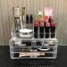 Ikee Design Clear Cosmetic Storage Organizer - 4 Drawer Makeup Display Case for Vanity, Bathroom Counter or Dresser - Buy Online on GoSupps.com