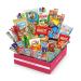 Snack Box Variety Pack (50 Count) - College Student Care Package with Candy, Chips, Cookies, Bars - Perfect Birthday Treat for Women, Men, Teens, Kids - Prime Food Arrangement - Buy Online on GoSupps.com