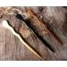JWL Hawnkoa Spiral Hair Sticks Set in Rosewood, Ebony, and Yellow Teak - 6 Inch Hawaiian Style - Buy Online on GoSupps.com