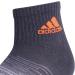 adidas Boys' Youth Superlite Badge of Sport 6-Pack Quarter Socks - Onix Grey/Grey/Signal Orange - Large - Buy Online on GoSupps.com
