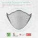 Airpop Active Reusable Face Mask 5-Layer Filter Face Coverings for Sports Contoured Fit Folding Adjustable Face Mask Adult Face Masks for Pollutant Protection Grey/White - Buy Online on GoSupps.com
