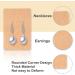 Earring Cards Set with 100 Holder Cards, 200 Backs, and 100 Jewelry Packaging - Brown | 3.5x2.4 Inches - Buy Online on GoSupps.com