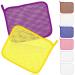Lurrose Exfoliating Face Washcloth 8pcs Body Scrubber Hanging Bath Cloth African Net Sponge Shower Loofah Skin Wash Towel Facial Makeup Remover for Back Knee Joint