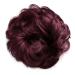 CAISHA by PRETTYSHOP Messy Scrunchie Bun Voluminous Wavy Hairpiece Heat-resistant Synthetic Fibres Wine Red G27A wine red #118 G27A