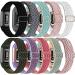 UHKZ 10 Pack Elastic Bands Compatible with Fitbit Charge 4/Charge 3/3SE for Women Men,Adjustable Stretchy Sport Strap Soft Nylon Replacement Wristband C-Pack For Charge 4/3/3 SE
