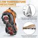 Miracol Ice Cleats 23-Spikes Snow Grips for Men Women Kids - Anti-Slip Traction Crampons for Hiking, Walking, Jogging - Medium Size, Orange - Buy Online on GoSupps.com