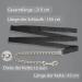 Guide for Horses - Safe Iron Chain & Nylon Handle | 2.10m Black Lead for Stallions Dogs Ponies & Donkeys - Buy Online on GoSupps.com