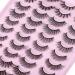 Yawamica 20 Pairs Natural Fluffy False Eyelashes - 5 Styles Mixed Wispy 3D Volume Fake Lashes - Buy Online on GoSupps.com