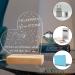 Merclix LED Night Light Gift for Girlfriend - Perfect Birthday & Christmas Present Best Friend Gifts in Wood Color - Buy Online on GoSupps.com