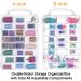 New brothread Double-Sided Storage Organizer/Box with Total 48 Adjustable Compartments  Removable Dividers for Embroidery and Sewing Threads  Embroidery Floss  Needles  Beads  Small Crafts & Toys - Buy Online on GoSupps.com