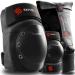SKATEWIZ Skateboard Pads Adult 6pc Shield Elbow Pads and Wrist Guards Protective Gear for Women and Men - for Skateboarding, Rollerblading, Scooter and Bicycle BLACK M/L