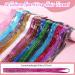 PEOVLVN 16 Colors Hair Tinsel Kit 35 Inch Glitter Hair Tinsel Heat Resistant Tinsel Hair Extensions Fairy Hair Tinsel Kit with Tools for Girls Women Christmas New Year Halloween Cosplay - Buy Online on GoSupps.com