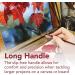 Princeton Velvetouch Filbert Brush Size 10 - Long Handle Professional Artist Brush for Acrylic & Oil - Mixed Media Brushes - Buy Online on GoSupps.com