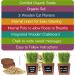 Certified Organic Cat Grass Kit with 3 Wooden Planters - Perfect Gift for Indoor Cats - Buy Online on GoSupps.com