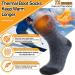 Welwoos 3 Pairs ThermoSocks for Men | Warm Thick Winter Ski Socks | Breathable Outdoor Socks 36-42 | Blue Gray Stripes - Buy Online on GoSupps.com