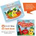 Interactive Veggies & Fruits Baby Book | Soft Teething Cloth Book for Babies 3 Months - Buy Online on GoSupps.com