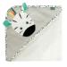 Fehn bathing towel zebra - bathing towel children poncho made of terry - towel with a sweet zebra - baby bath towel with hood for babies and toddlers from 0+ months - hooded towel dimensions 80 x 80 cm